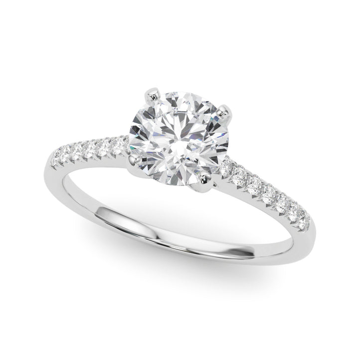 Margaret Tapered Pave Engagement Ring