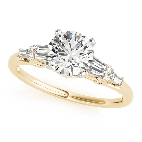 Talia Side Stone Engagement Ring