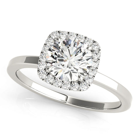 Fiorella Halo solitaire Engagement Ring