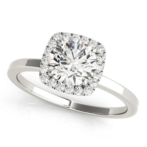 Fiorella Halo solitaire Engagement Ring