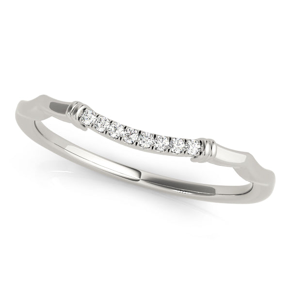 Verona Wedding Band in 9K White Gold