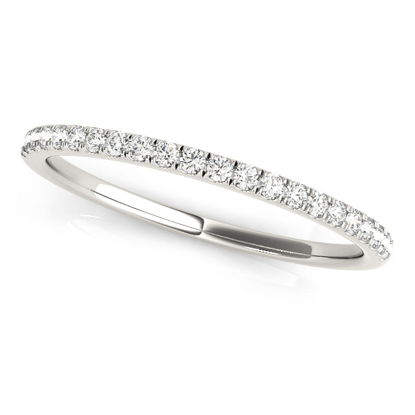 Amalfi Wedding Band in 9K White Gold