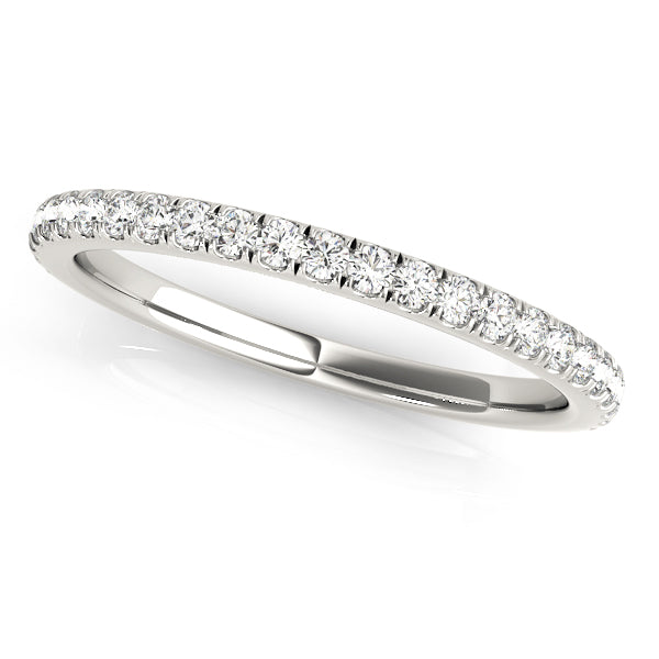 Ava Wedding Band in 9K White Gold