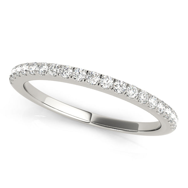 Mia Wedding Band in 9K White Gold