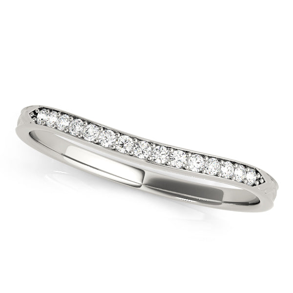 Ruby Wedding Band in 9K White Gold