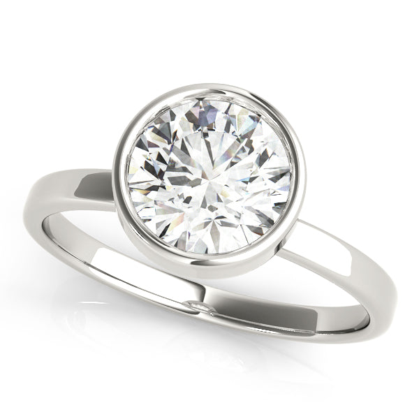 Freesia Bezel Solitare Engagement Ring