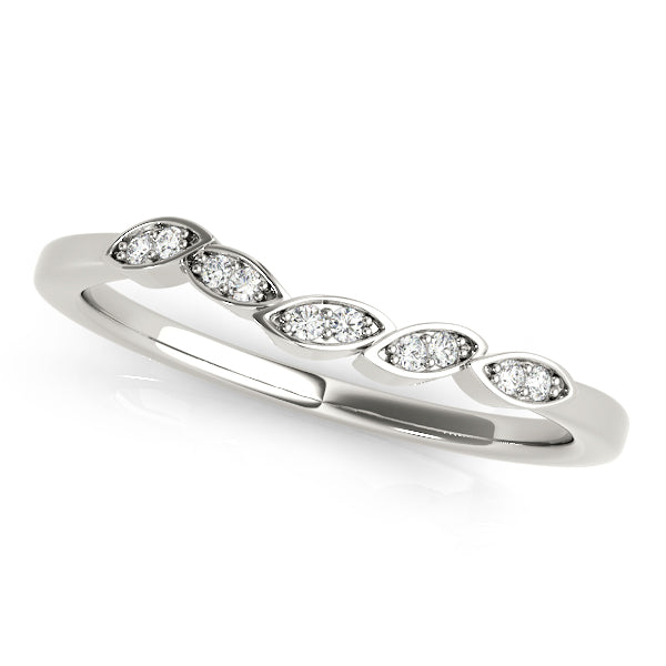 Nora Wedding Band in 9K White Gold