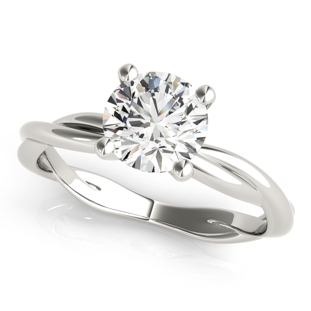 Harmonia Twisted Shank Engagement Ring