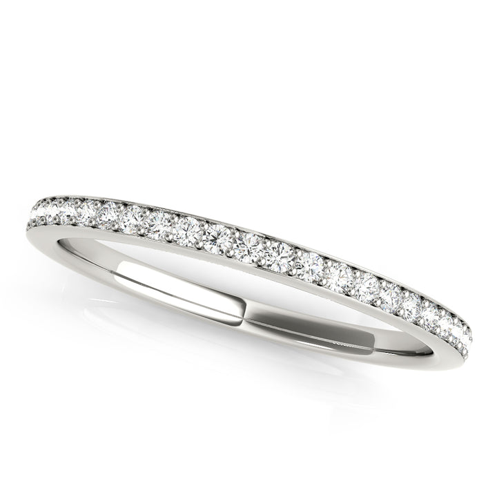 Luna Diamond Wedding Band in White Gold