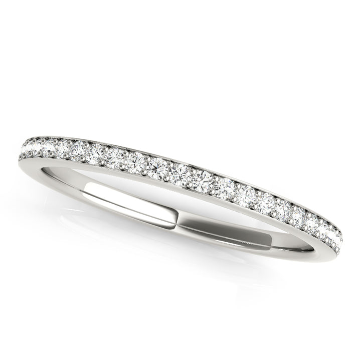 Aria Diamond Wedding Band in White Gold