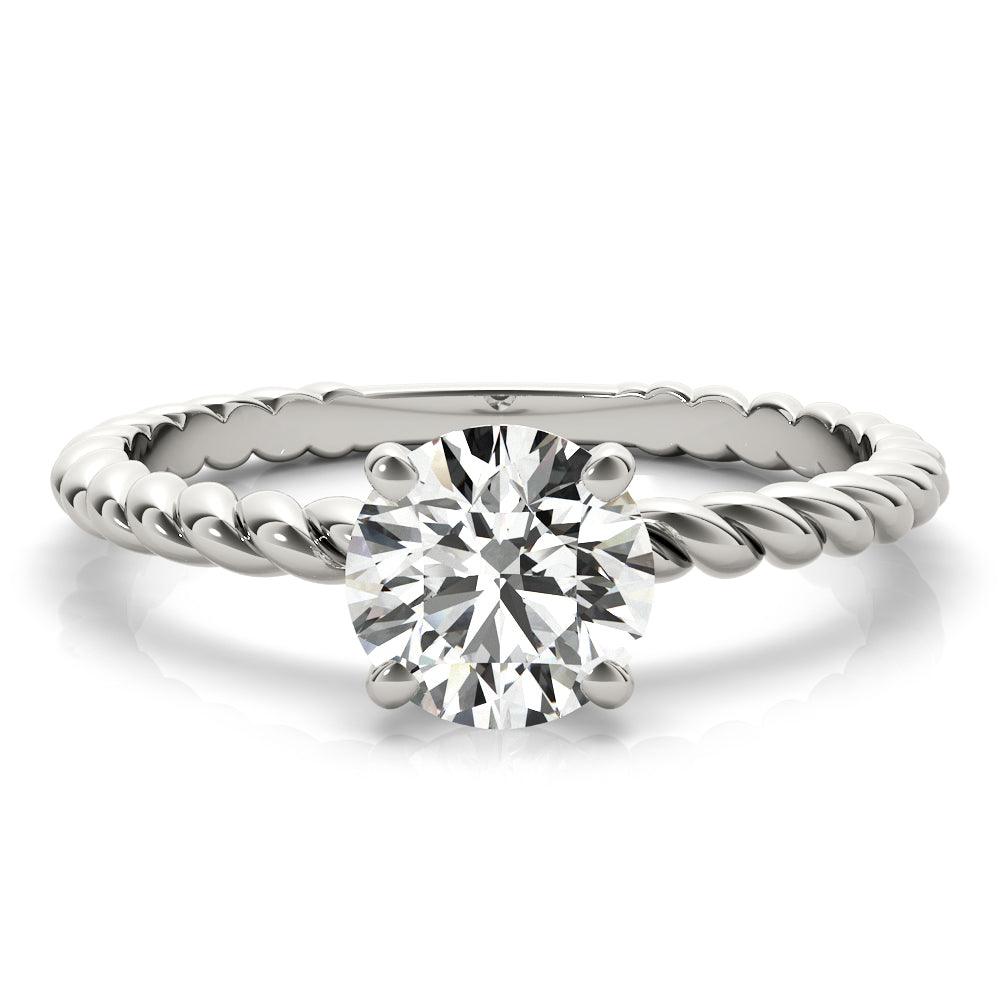 Honeysuckle Twisted Shank Engagement Ring