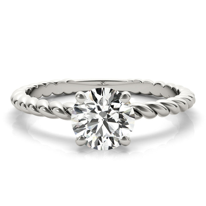 Honeysuckle Twisted Shank Engagement Ring