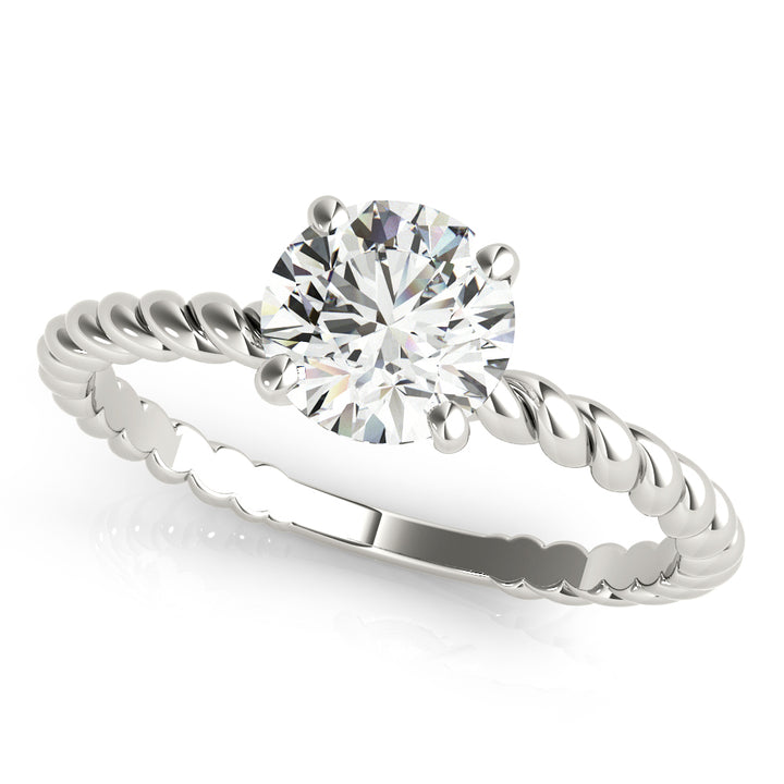 Honeysuckle Twisted Shank Engagement Ring