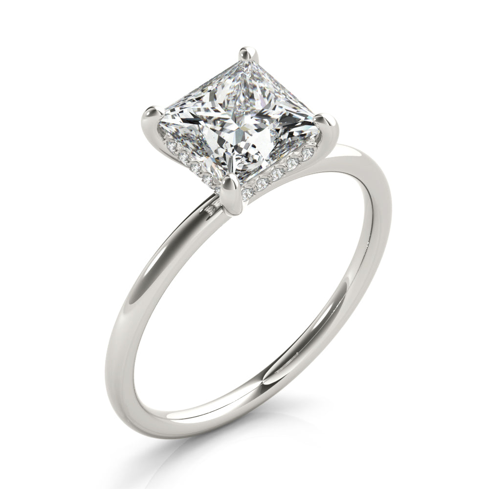 Sorrel Princess Cut Hidden Halo Engagement Ring