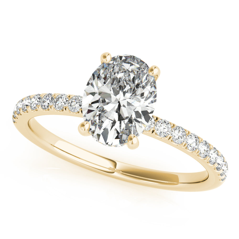 Fremantle Delicate Pave Engagement Ring