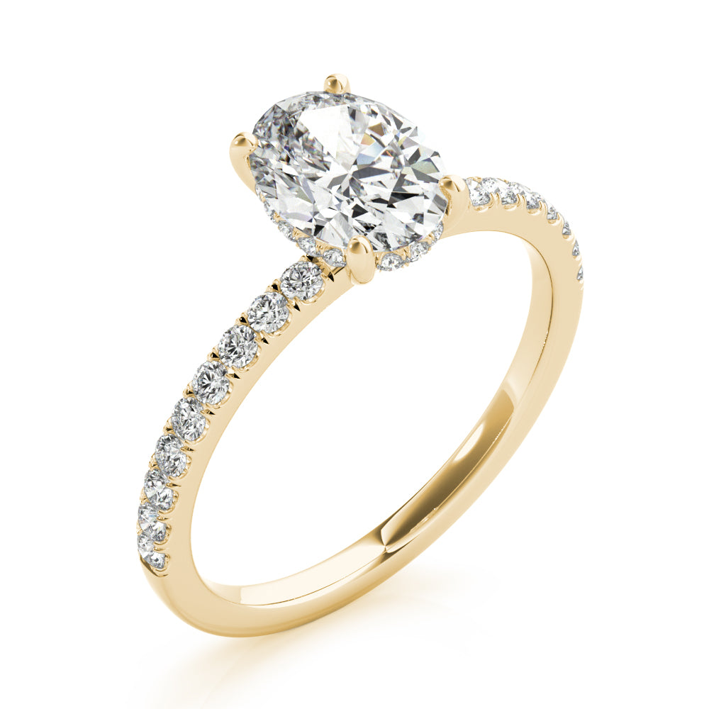 Fremantle Delicate Pave Engagement Ring