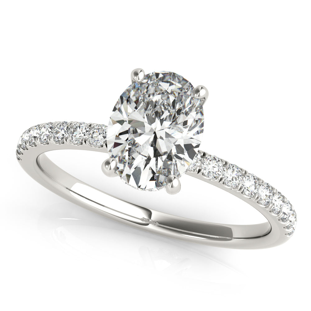 Fremantle Delicate Pave Engagement Ring