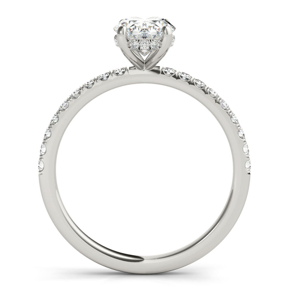 Fremantle Delicate Pave Engagement Ring