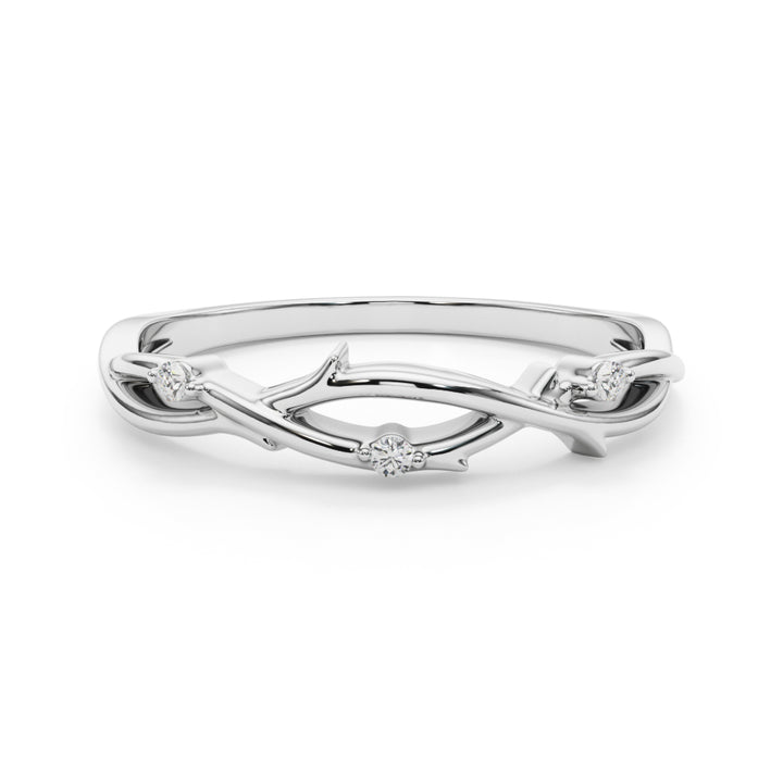Juliet Wedding Band in 9K White Gold