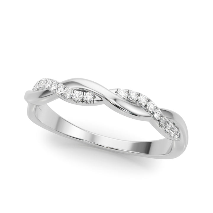 Clara Wedding Band in 9K White Gold