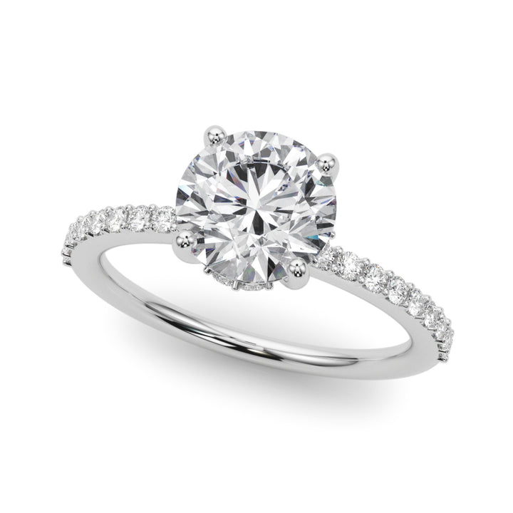 Byron Hidden Halo Engagement Ring