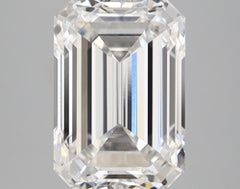 3.16 ct F Color VVS2 Clarity Emerald Shape Lab Grown Diamond