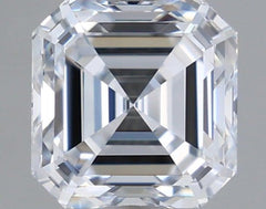1.51 ct G Color VVS2 Clarity Asscher Shape Lab Grown Diamond