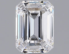 1.54 ct D Color VVS2 Clarity Emerald Shape Lab Grown Diamond