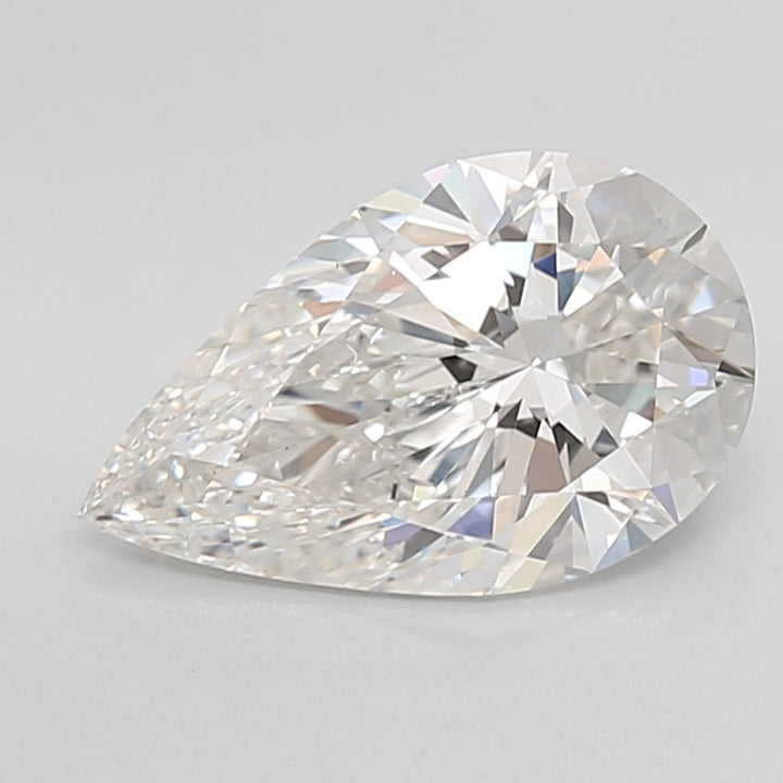 4.25 ct G Color VS1 Clarity Pear Shape Lab Grown Diamond