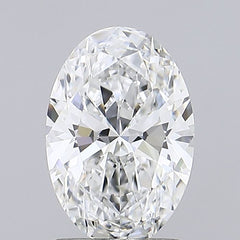 1.55 ct E Color IF Clarity Oval Shape Lab Grown Diamond