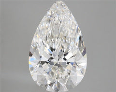 4.22 ct G Color VVS2 Clarity Pear Shape Lab Grown Diamond