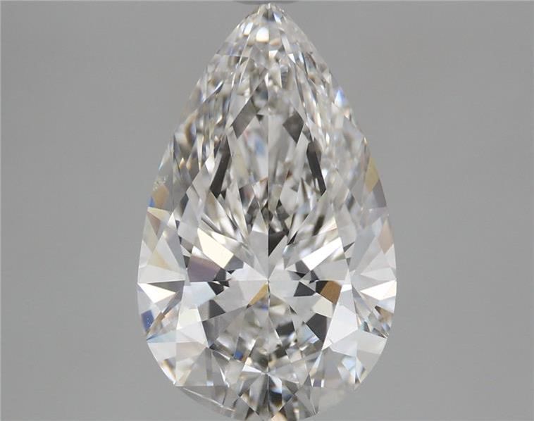 3.03 ct F Color SI1 Clarity Pear Shape Lab Grown Diamond