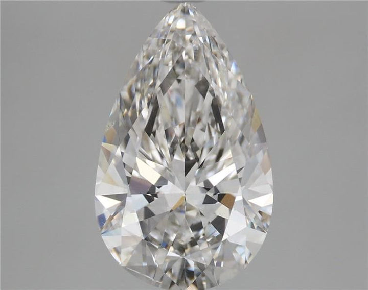 3.03 ct F Color SI1 Clarity Pear Shape Lab Grown Diamond
