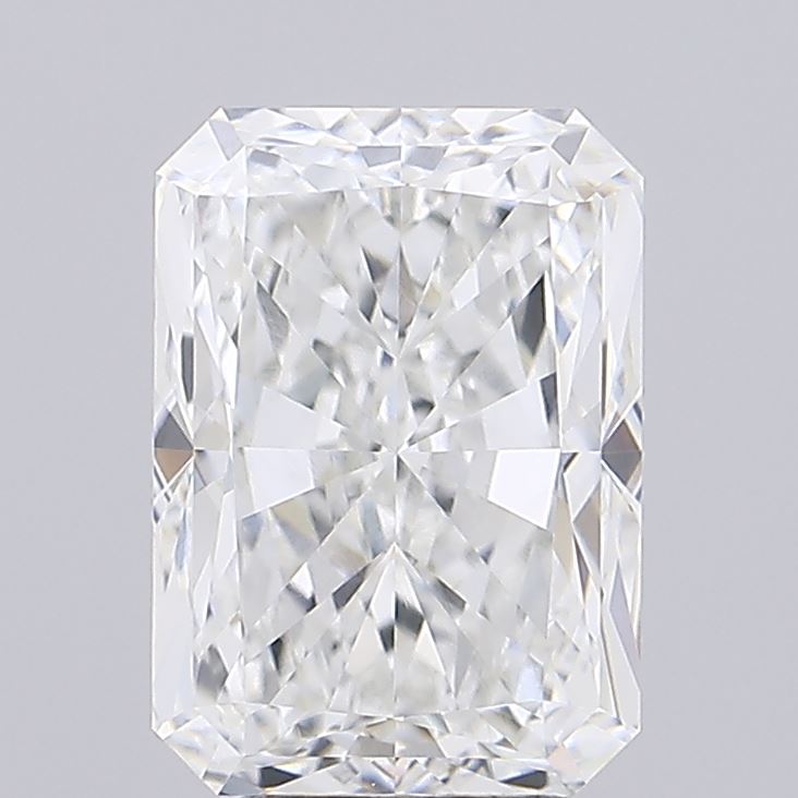 4.14 ct F Color VVS2 Clarity Radiant Shape Lab Grown Diamond