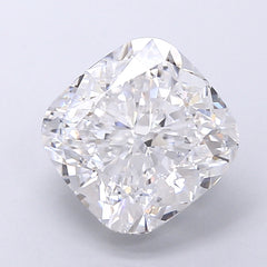4.05 ct D Color VVS2 Clarity Cushion Shape Lab Grown Diamond