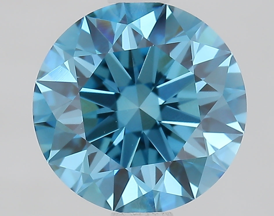 1.65 ct  Colour VVS2 Clarity Round Shape Coloured Lab Grown Diamond