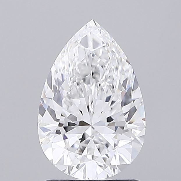 1.52 ct D Color VVS2 Clarity Pear Shape Lab Grown Diamond