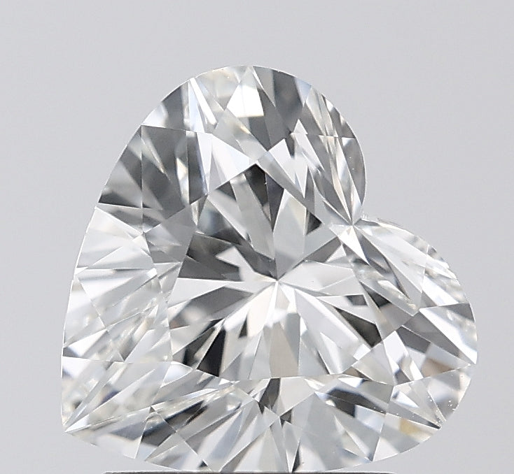 1.5 ct G Color VVS2 Clarity Heart Shape Lab Grown Diamond