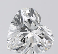 1.5 ct G Color VVS2 Clarity Heart Shape Lab Grown Diamond