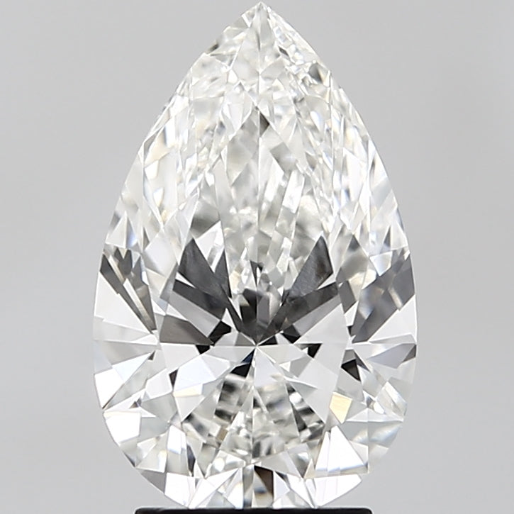 3.04 ct G Color VVS2 Clarity Pear Shape Lab Grown Diamond