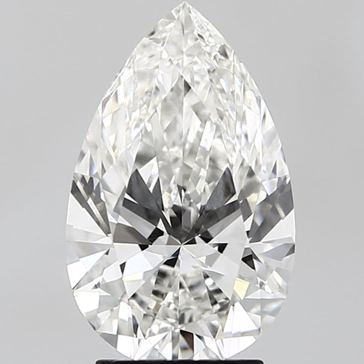 3.04 ct G Color VVS2 Clarity Pear Shape Lab Grown Diamond