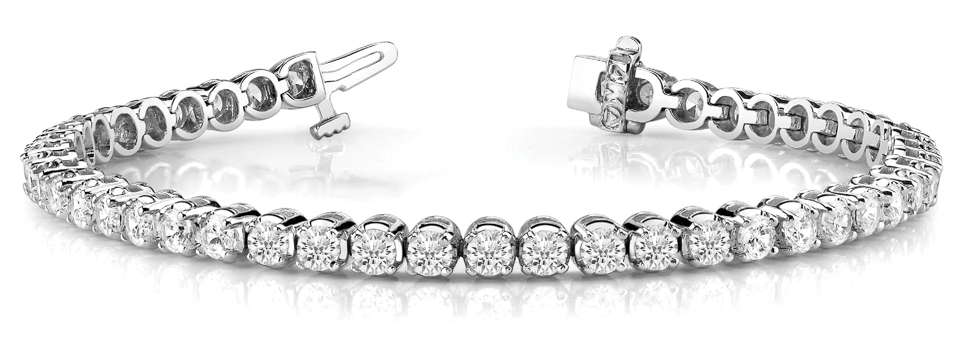 Amaris In Line Prong Set Bracelet