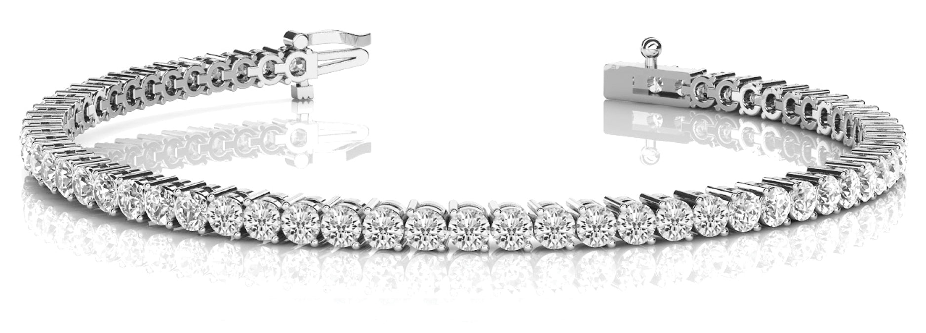 Rosseite In Line Prong Set Bracelet