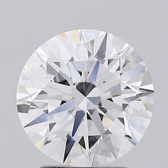 3.12 ct E Color VS2 Clarity Round Shape Lab Grown Diamond