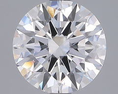3.02 ct E Color VVS2 Clarity Round Shape Lab Grown Diamond