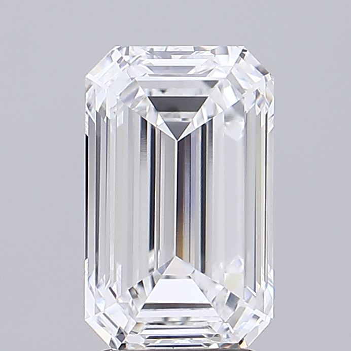 3.44 ct D Color VVS2 Clarity Emerald Shape Lab Grown Diamond