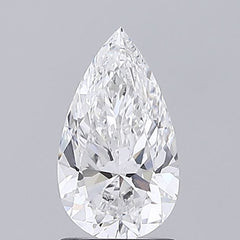 1.5 ct E Color VVS2 Clarity Pear Shape Lab Grown Diamond