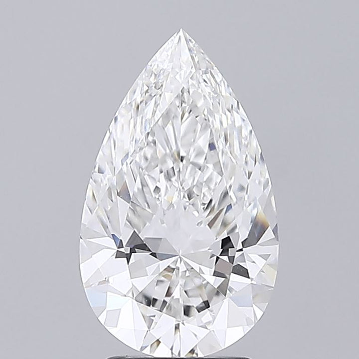 3.03 ct E Color VVS2 Clarity Pear Shape Lab Grown Diamond