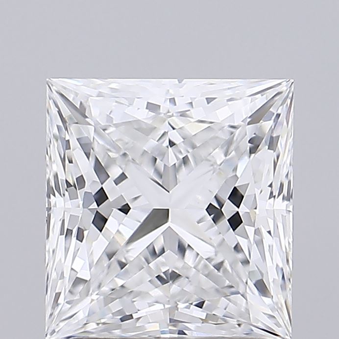 2.02 ct E Color VVS1 Clarity Princess Shape Lab Grown Diamond