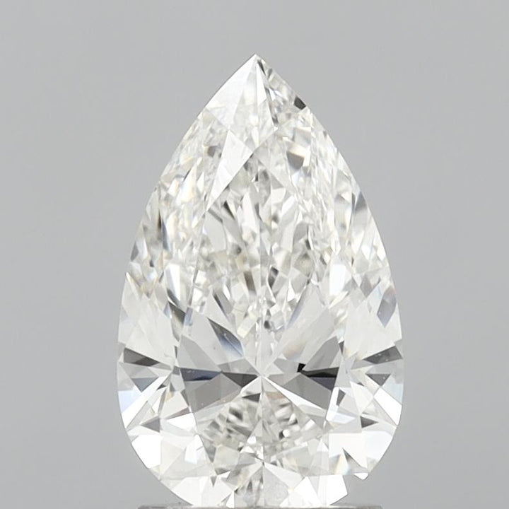 2.0 ct G Color VVS2 Clarity Pear Shape Lab Grown Diamond